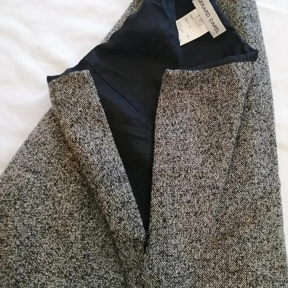 Gerard Darel Wool Blend Pleated Midi Skirt Heathered Gray 42 FR or 10 US - Picture 11 of 15